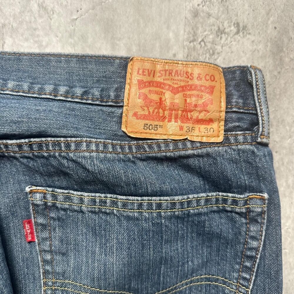 Levi-s Men's Blue and Navy Jeans - Picture 4 of 4